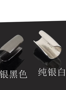 纯银耳骨夹男士耳夹无耳洞女耳饰