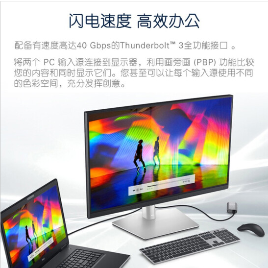 DELL/戴尔UP3221Q电脑显示器32英寸4K高清HDR旋转升降屏幕TypeC-图0