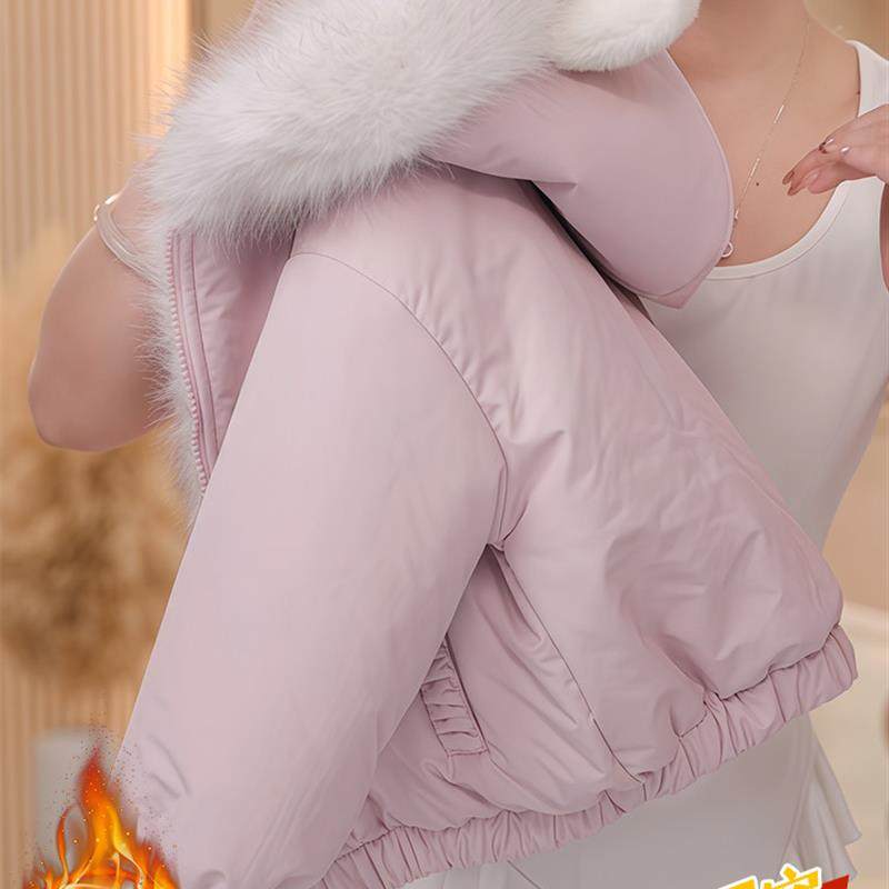 女童两面穿派克服外套2025新款秋冬加绒加厚棉服时髦毛毛衣彷皮草,淘宝优惠券,粉丝福利购,淘宝优惠卷