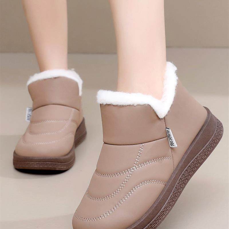 冬季新款加绒保暖棉鞋时尚雪地靴防寒防风老北京布鞋女妈妈鞋厚底,淘宝优惠券,粉丝福利购,淘宝优惠卷