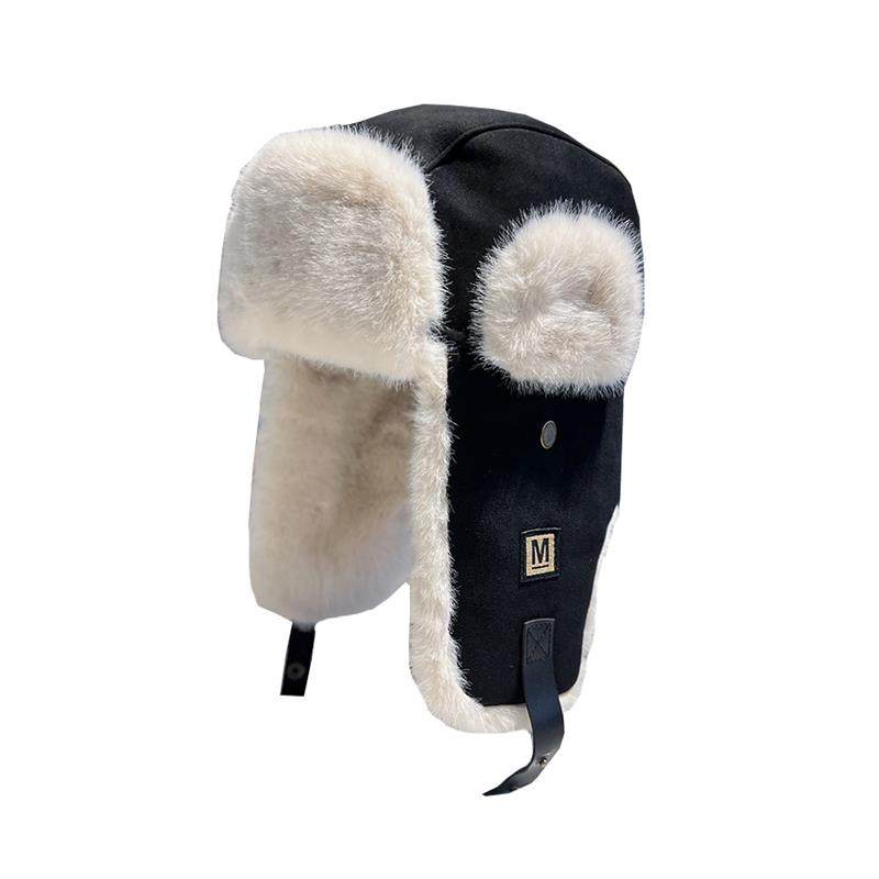 鹿皮绒雷锋帽女冬季加绒加厚保暖棉帽户外骑车护耳帽东北防风帽男,淘宝优惠券,粉丝福利购,淘宝优惠卷