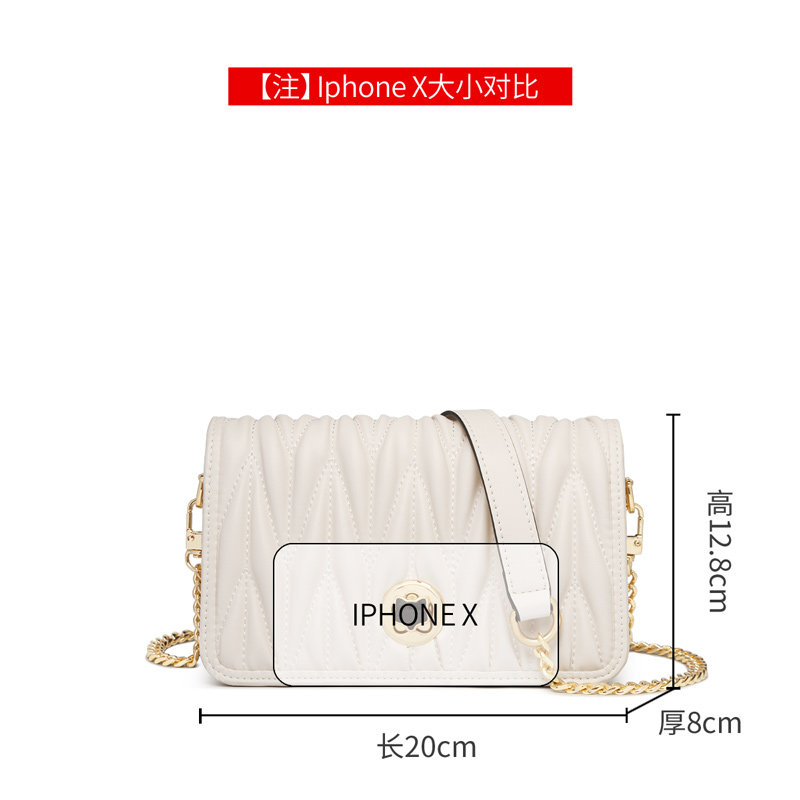 金狐狸褶皱女2021新款2022链条包包 金狐狸女士包袋