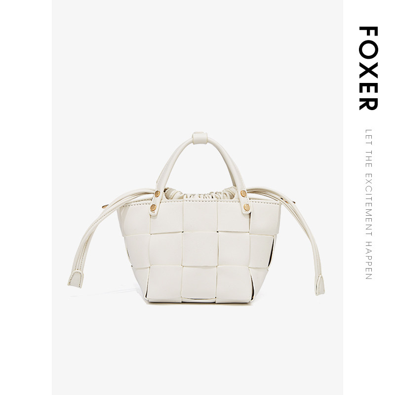 【七夕礼物】金狐狸女2022夏编织包包 金狐狸水桶包