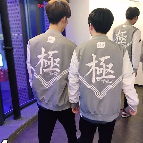 英雄联盟衣服男长袖2019春季lpl战队WE、S8、RNG侠队服IG拉链卫衣 - 图0