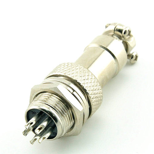 桥田|5PIN 12mm GX12-5芯 航空插头 电缆连接器 插头+插座 5对 - 图1