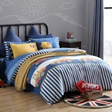 Детский хлопковый комплект, хлопковое покрывало для школьников для мальчиков, 4 предмета, 3 предмета