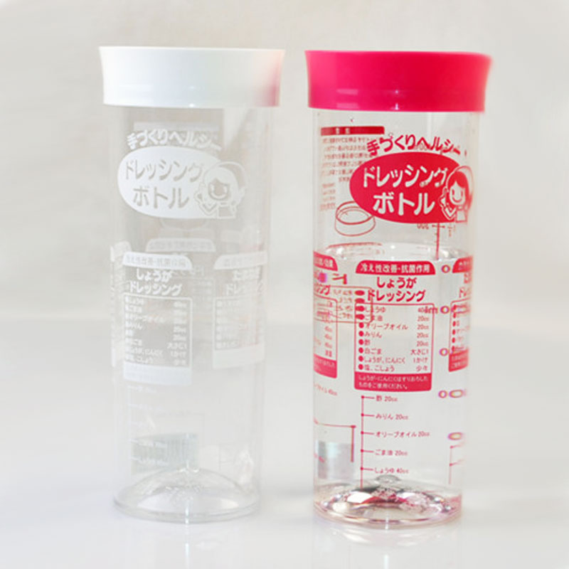 日本制YAMADA山田化学带刻度调料瓶计量杯塑料带盖杯子厨房料理杯 - 图0