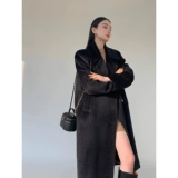 Зимнее классическое шерстяное пальто, импортная куртка