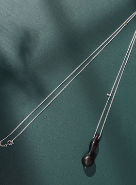 盛宁檀木葫芦吊坠毛衣链万事顺遂