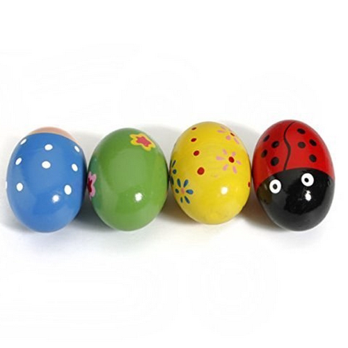 Wooden Percussion Musical Egg Maracas Egg Shakers Random - 图2