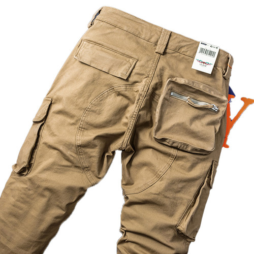 YEZOE弹力潮牌立体后袋男士休闲裤新款工装裤宽松直筒裤子25春秋 - 图2