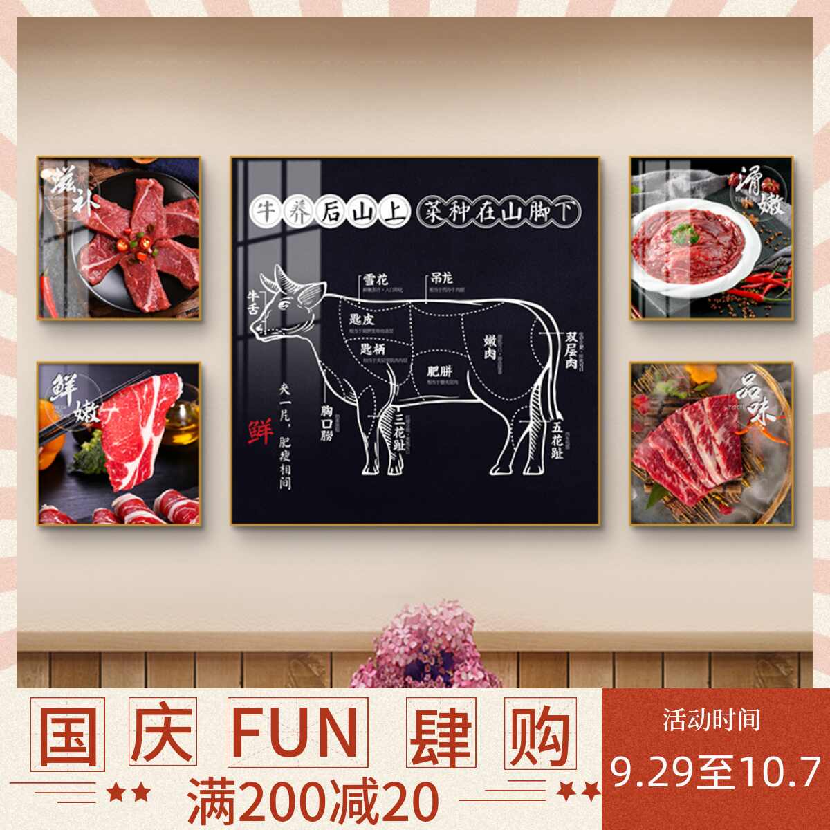 牛部位分解图 新人首单立减十元 22年10月 淘宝海外