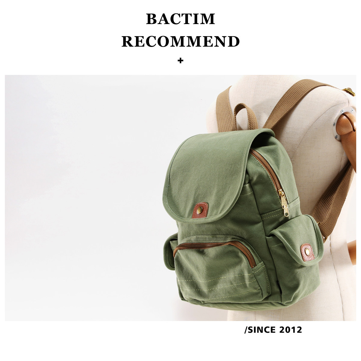 帆布女夏2022新款时尚潮流双肩包 越古双肩背包