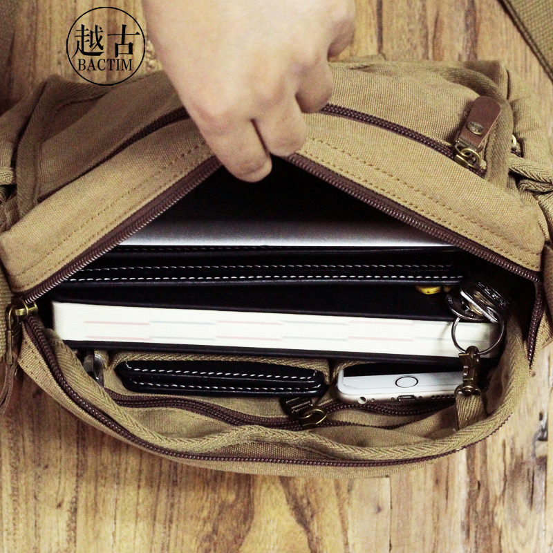 越古男士包包单肩韩版复古男斜挎包 越古男士包袋