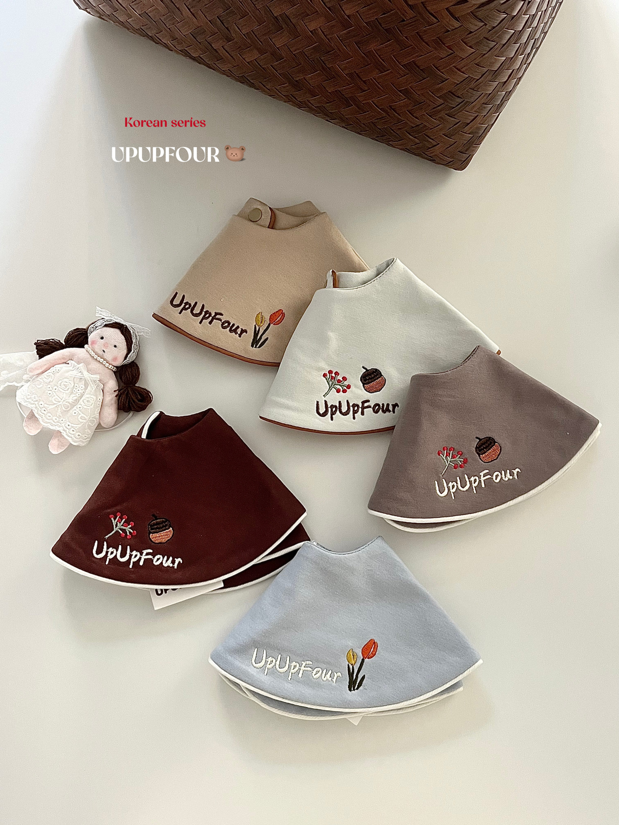 upupfour｜高定100%韩国进口纯棉新生婴儿宝宝口水巾宝宝围兜围嘴,淘宝优惠券,粉丝福利购,淘宝优惠卷