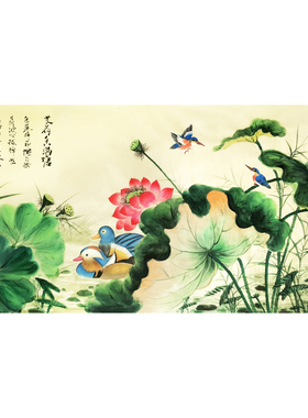 手绘纯手工定制水墨国画