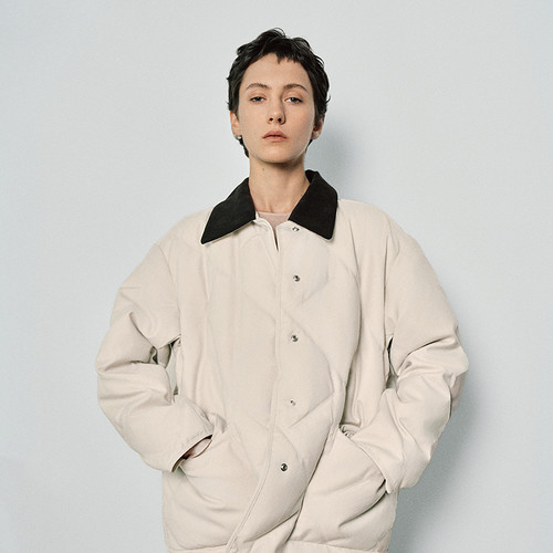 【商场同款/白鹅绒】LESS2025年冬新款巴恩风轻薄鹅绒服2P0C17770 - 图1