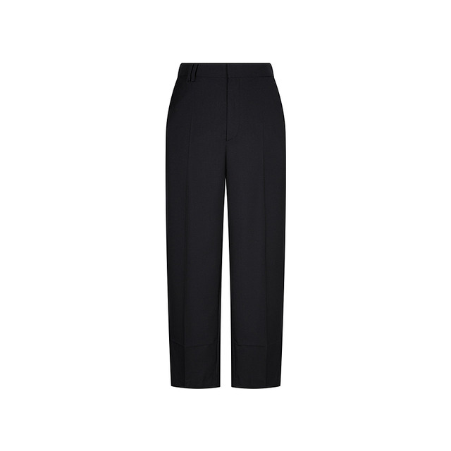 ຫນ້ອຍບ່ອນເຮັດວຽກ Commuting Suit Pants ຂອງແມ່ຍິງ Tapered Pants ເກົ້າຈຸດ