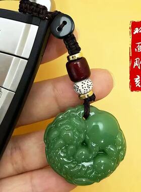 师傅推荐雕刻有求必应貔貅钥匙扣古风挂件男女招财平安吊坠礼物小
