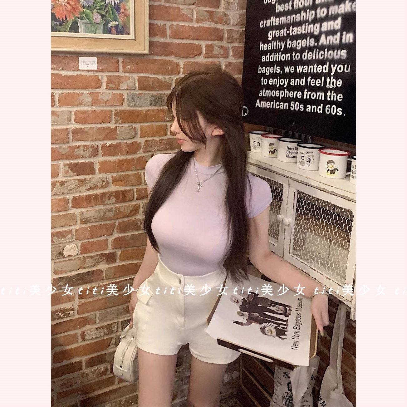 【TiTi美少女】2026春季新款修身显瘦多巴胺辣妹百搭短袖上衣女装,淘宝优惠券,粉丝福利购,淘宝优惠卷