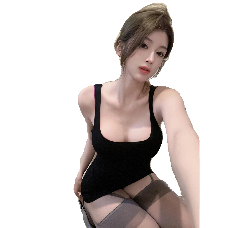 【TiTi美少女】纯欲露背吊带连衣裙女春季黑色辣妹裙子收腰包臀裙,淘宝优惠券,粉丝福利购,淘宝优惠卷