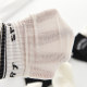 Milok ສີດໍາແລະສີຂາວ socks summer ຖົງຕີນເດັກນ້ອຍທີ່ບໍ່ມີກະດູກ