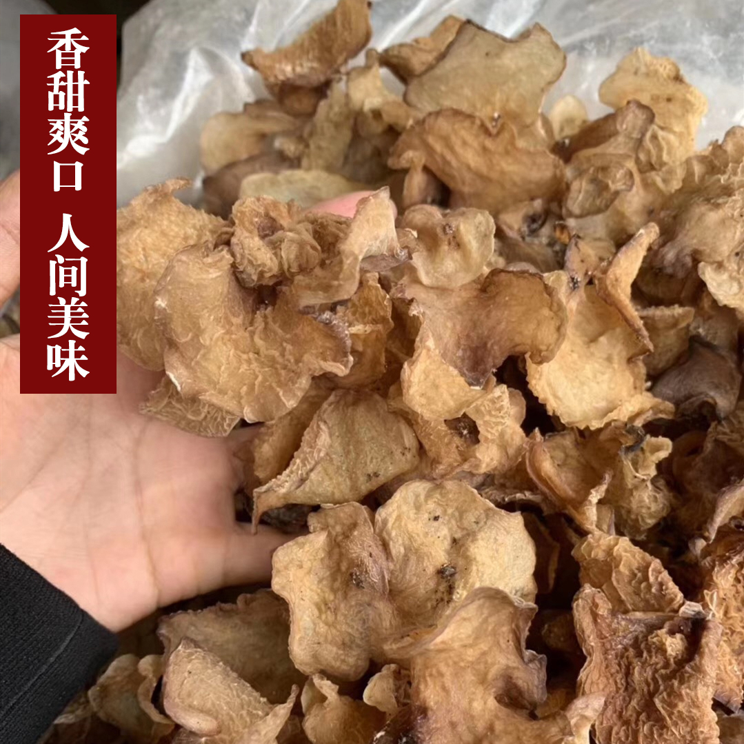 羊肚耳菌大片沙耳素食干货竹耳菌珍珠菌灵芝菌云南白木耳榆耳500g - 图1