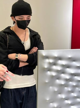 s925银韩国男团洪知秀同款手链女