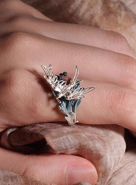 s925飞鸟集电视剧开口戒指送女友