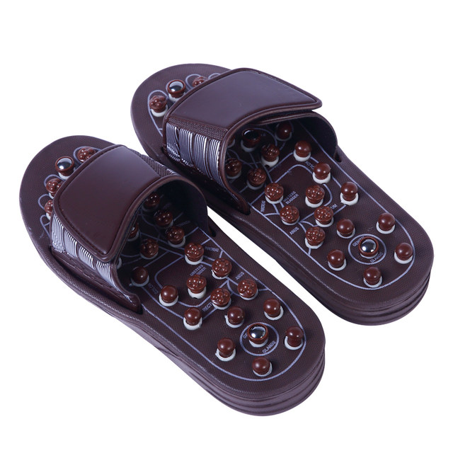 Elastic moxibustion massage slippers magnetic therapy jade acupoint foot soothing