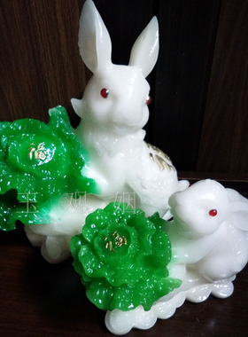 旺财兔子摆件工艺品