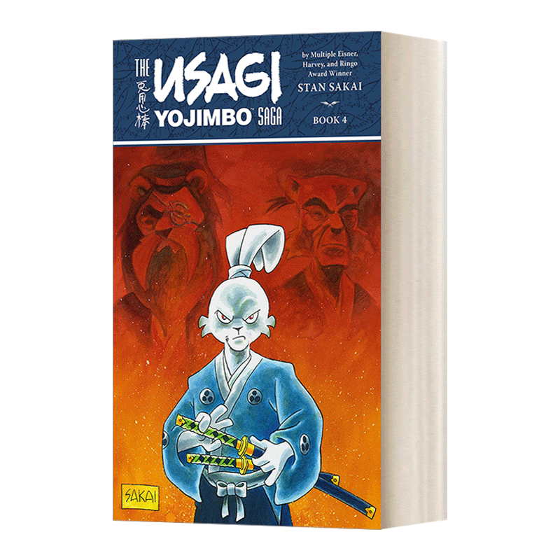 英文原版 Usagi Yojimbo Saga Volume 4 Second Edition兔子武士第4卷第二版 Stan Sakai英文版进口英语原版书籍-图0