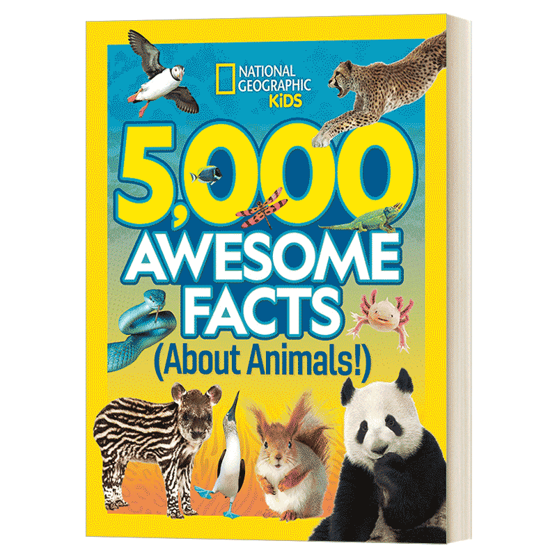 英文原版 5000 Awesome Facts About Animals 动物的5000个惊人事实 精装儿童科普百科 英文版 进口英语原版书籍 - 图0