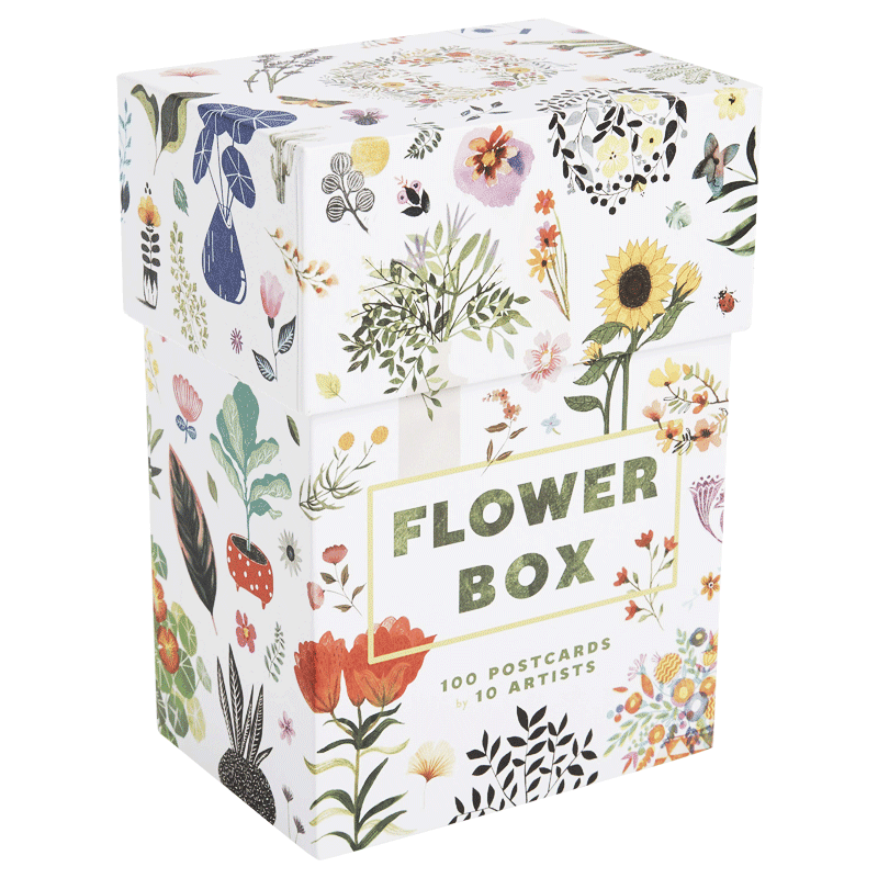 Flower Box 花盆: 10位艺术家的100张明信片进口原版英文书籍