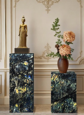 客厅轻奢摆件迁乔落地玄关展示台