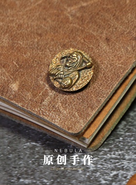 黄铜复古做旧手工个性小号铜布扣