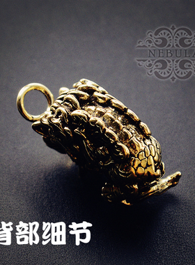 钥匙扣纯黄铜实心神话食梦貘