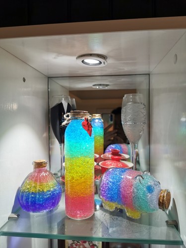 DIY手工活动彩虹海洋瓶星空瓶水宝宝材料木塞漂流瓶许愿玻璃瓶子 - 图1