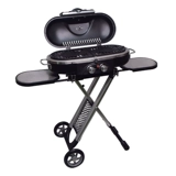 LTHW путешествует на улице с двойным пламенным газом на гриле на гриле печи для лагеря для барбекю Двортард Стинг Складывание бездымной на гриле стойки