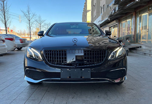 奔驰E300L中网W213立标改迈巴赫中网隔栅前杠网格E260L改装升级S - 图1