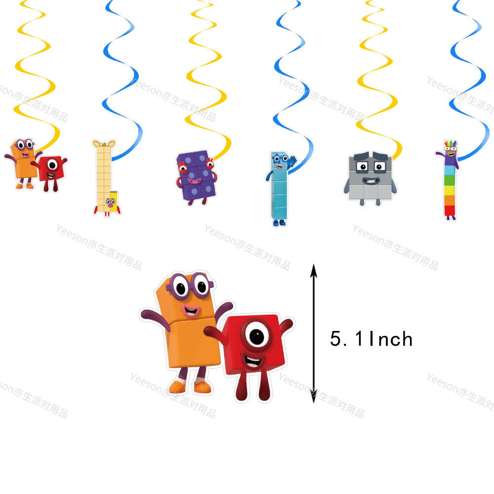 Numberblocks数字积木主题过生日派对装饰气球拉旗蛋糕插套装礼物,淘宝优惠券,粉丝福利购,淘宝优惠卷