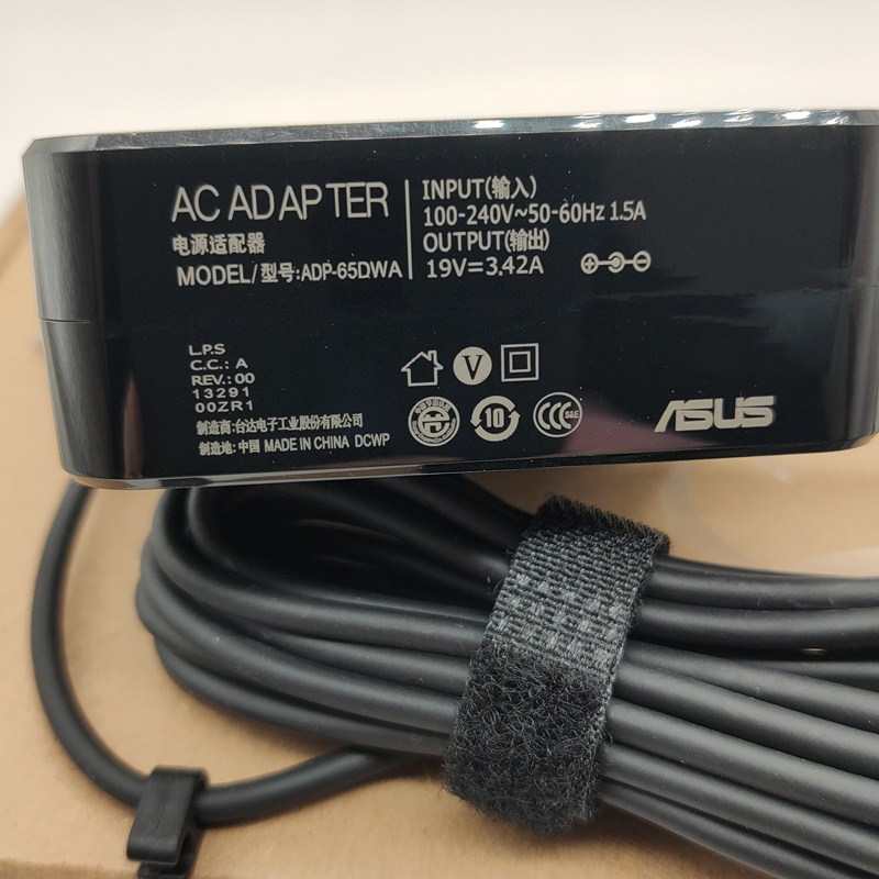 华硕Y5100U A豆ADOL13F笔记本电脑充电源适配器线19V3.42A爱豆65W-图1