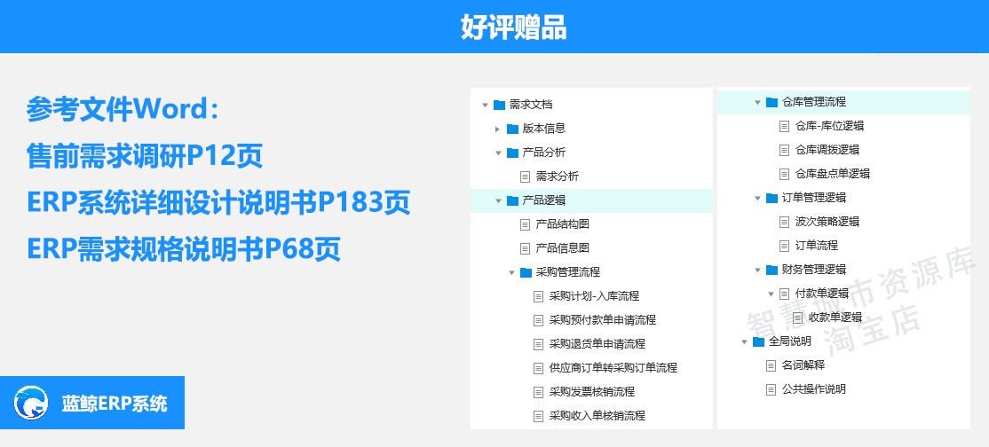 Axure ERP进销存原型后台管理需求分析采购销售财务仓库账单-图3