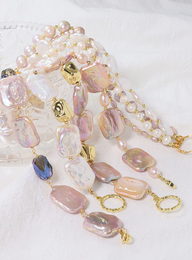 简约百搭天然珍珠手链夏季小众高级感韩版手镯轻奢手串饰品配饰女