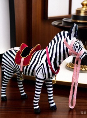 仿真斑马动物标本家居装饰开业装饰品仿真斑马摆件1比1斑马工艺品
