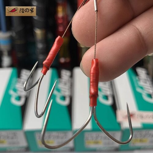 日本OWNER欧娜Cultiva TFC-3刀鱼带鱼防咬钢丝钩系无倒刺铁板双钩 - 图1