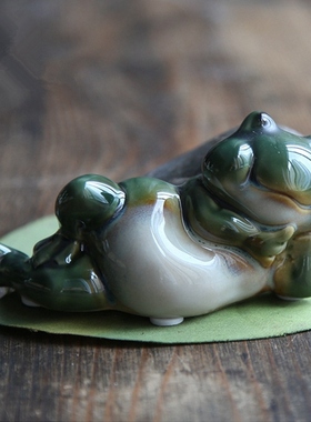 欧式可爱风陶瓷套装拍摄小青蛙