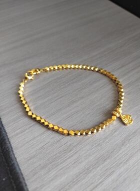 新款金色黄鱼手链女时尚百搭气质精致情人节送女友闺蜜生日礼物