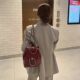 Korean Fashion Small Backpack Oil Wax Leather Versatile Backpack