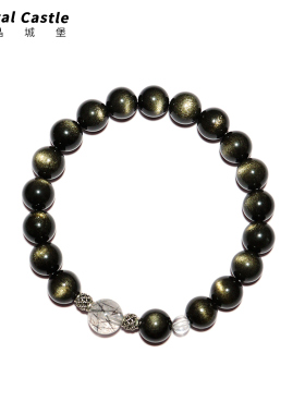 CrystalC金曜石超七发晶男女手链